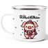 Emaille-Tasse Glühwein Motiv Glüh-Schweinchen Wortspiel Emaillebecher lustig kleines Geschenk Weihnachten Moonworks®preview