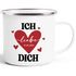 Emaille-Tasse Herz Ich liebe Dich Liebeserklärung personalisiert mit Datum Geschenk Jahrestag Hochzeitstag SpecialMe®preview