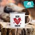 Emaille-Tasse Herz Ich liebe Dich Liebeserklärung personalisiert mit Datum Geschenk Jahrestag Hochzeitstag SpecialMe®preview