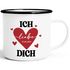Emaille-Tasse Herz Ich liebe Dich Liebeserklärung personalisiert mit Datum Geschenk Jahrestag Hochzeitstag SpecialMe®preview