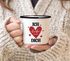 Emaille-Tasse Herz Ich liebe Dich Liebeserklärung personalisiert mit Datum Geschenk Jahrestag Hochzeitstag SpecialMe®preview