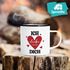 Emaille-Tasse Herz Ich liebe Dich Liebeserklärung personalisiert mit Datum Geschenk Jahrestag Hochzeitstag SpecialMe®preview