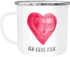 Emaille-Tasse Herz Spruch Ich liebe dich Geschenk Freundin Freund Ehemann Ehefrau Valentinstag Weihnachten Moonworks®preview