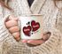 Emaille-Tasse Herzen personalisiert anpassbare Namen Datum Liebe Geschenk Hochzeitstag Jahrestag SpecialMe®preview