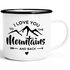 Emaille-Tasse I love you to the mountain and back Liebeserklärung Valentinstag Weihnachten Moonworks®preview