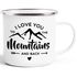 Emaille-Tasse I love you to the mountain and back Liebeserklärung Valentinstag Weihnachten Moonworks®preview