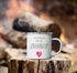 Emaille-Tasse Ich seh dich an und bin zuhause Herz Geschenk Liebe Geschenkidee Weihnachten Valentinstag Moonworks®preview