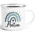 Emaille-Tasse Kinder mit Name bedruckt Motiv Regenbogen personalisierbar Becher personalisierte Geschenke SpecialMe®preview