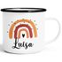 Emaille-Tasse Kinder mit Name bedruckt Motiv Regenbogen personalisierbar Becher personalisierte Geschenke SpecialMe®preview