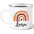 Emaille-Tasse Kinder mit Name bedruckt Motiv Regenbogen personalisierbar Becher personalisierte Geschenke SpecialMe®preview