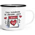 Emaille-Tasse Liebe Das Schönste in diesem Jahr bist du Spruch Herz Geschenk Valentinstag Jahrestag SpecialMe®preview