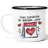 Emaille-Tasse Liebe Das Schönste in diesem Jahr bist du Spruch Herz Geschenk Valentinstag Jahrestag SpecialMe®preview