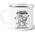 Emaille-Tasse Liebe Geschenk Lustig Deine Fürze stinken Strichmännchen Paar Jahrestag SpecialMe®preview