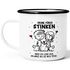 Emaille-Tasse Liebe Geschenk Lustig Deine Fürze stinken Strichmännchen Paar Jahrestag SpecialMe®preview