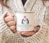 Emaille-Tasse Liebe Liebeserklärung Heiratsantrag Pinguin Paar Spruch personalisiert Namen Ein Leben lang SpecialMe®preview