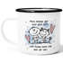 Emaille-Tasse Liebe Pass auf dich auf Spruch Herz Geschenk JAhrestag Valentinstag Emaillebecher SpecialMe®preview