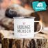 Emaille-Tasse Lieblings-{style_variation} mit Namen Becher Emaille personalisierte Geschenke Wunschname SpecialMe®preview