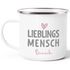 Emaille-Tasse Lieblings-{style_variation} mit Namen Becher Emaille personalisierte Geschenke Wunschname SpecialMe®preview