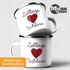 Emaille-Tasse Lieblingsnachbarin Geschenk Nachbarn Moonworks®preview