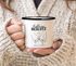 Emaille-Tasse Lieblingsschatz personalisiert mit Namen Geschenk Liebe Bedruckt Hände Herz Motiv SpecialMe®preview