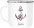 Emaille-Tasse mit Namen Buchstabe Emaille-Becher Monogramm Initiale personalisierte Geschenke Namensaufdruck SpecialMe®preview