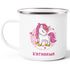 Emaille-Tasse mit Namen Einhorn Emaille-Becher personalisierte Geschenke Frauen Mädchen Namensbecher SpecialMe®preview