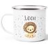 Emaille-Tasse mit Namen Löwe Namensbecher Emaille-Becher personalisierte Geschenke SpecialMe®preview