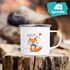 Emaille-Tasse mit Namen Namenstasse mit Fuchs für Kinder Mädchen Jungen SpecialMe®preview