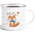 Emaille-Tasse mit Namen Namenstasse mit Fuchs für Kinder Mädchen Jungen SpecialMe®preview