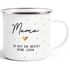 Emaille-Tasse mit Spruch Du bist die Beste personalisierbar mit Name Herz Dankeschön Geschenk für Mama Muttertag SpecialMe®preview