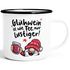 Emaille-Tasse mit Spruch Glühwein ist wie Tee nur lustiger Emaille-Becher Geschenkidee Wichtel Winter Moonworks®preview
