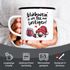 Emaille-Tasse mit Spruch Glühwein ist wie Tee nur lustiger Emaille-Becher Geschenkidee Wichtel Winter Moonworks®preview