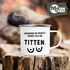 Emaille-Tasse mit Spruch Während du redest denke ich an Titten Motiv Brüste Emaille-Becher lustig Moonworks®preview