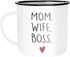 Emaille-Tasse Mom Wife Boss Dad Husband Legend Geschenk Mama Papa Moonworks®preview