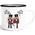 Emaille-Tasse Nußknacker Jingle Balls Aufdruck Lustige Geschenkidee Schwarzer Humor Weihnachtstasse Emaille-Becher Moonworks®preview