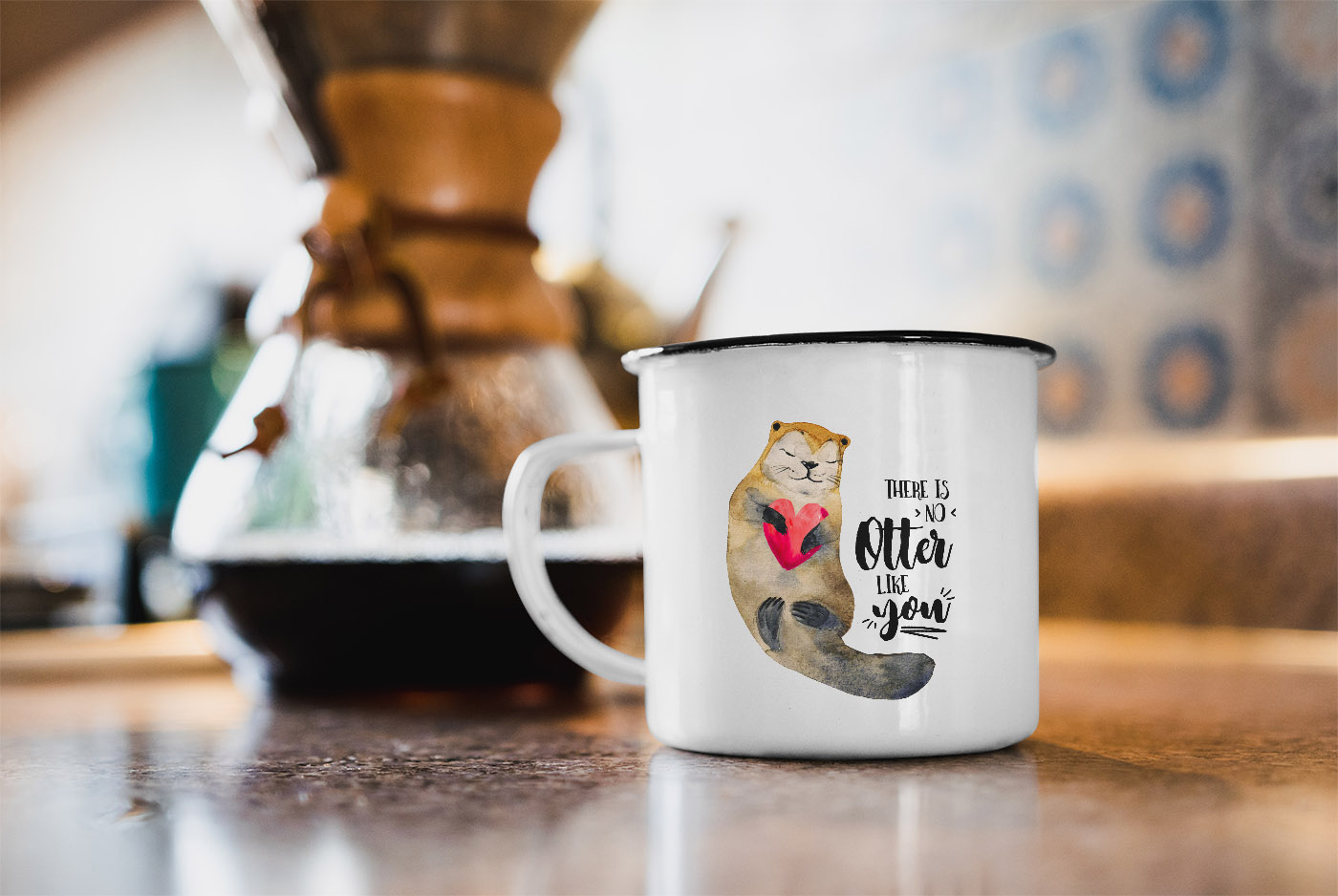 Valentinstag-Karte Mit Otter-Wortspiel "To My Significant Otter" - 20,5x13,5 Cm, Mit Umschlag