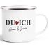 Emaille-Tasse personalisiert Liebe "Du Ich" mit Namen Geschenk zu Valentinstag Weihnachten Hochzeitstag SpecialMe®preview