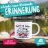 Emaille-Tasse personalisiert Liebe Strichmännchen mit Namen und Datum Hochzeitsgeschenk Hochzeitstag SpecialMe®preview