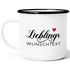 Emaille-Tasse Personalisiert Lieblings... Wunschtext anpassbare Textzeile personalisierte Geschenke Liebe Freundschaft SpecialMe®preview