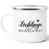 Emaille-Tasse Personalisiert Lieblings... Wunschtext anpassbare Textzeile personalisierte Geschenke Liebe Freundschaft SpecialMe®preview