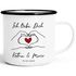 Emaille-Tasse personalisiert mit Namen und Datum Hände Herz Spruch Liebe Geschenk Jahrestag Valentinstag SpecialMe®preview