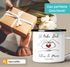 Emaille-Tasse personalisiert mit Namen und Datum Hände Herz Spruch Liebe Geschenk Jahrestag Valentinstag SpecialMe®preview
