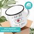Emaille-Tasse personalisiert mit Namen und Datum Hände Herz Spruch Liebe Geschenk Jahrestag Valentinstag SpecialMe®preview