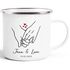 Emaille-Tasse personalisiert mit Namen und Datum Motiv Hände Herz Geschenk Partner Mann Frau Liebe SpecialMe®preview