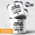 Emaille-Tasse Scheiss auf Valentinstag Ich liebe dich jeden Tag Anti Spruch Lustig Liebeserklärung Moonworks®preview