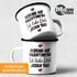 Emaille-Tasse Scheiss auf Valentinstag Ich liebe dich jeden Tag Anti Spruch Lustig Liebeserklärung Moonworks®preview