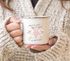 Emaille-Tasse Spruch Geschenk Liebe Freundschaft Hasen-Paar Herz Damit du weißt dass ich an dich denke Emaillebecher SpecialMe®preview
