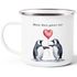 Emaille-Tasse Spruch Geschenk Liebe Mein Herz gehört Dir Luftballon Geschenkidee Mann Frau Valentinstag SpecialMe®preview