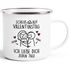 Emaille-Tasse Spruch Liebe Lustig Scheiß Valentinstag Geschenk personalisiert Wunschnamen Strichmännchen Mann Frau SpecialMe®preview