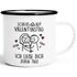 Emaille-Tasse Spruch Liebe Lustig Scheiß Valentinstag Geschenk personalisiert Wunschnamen Strichmännchen Mann Frau SpecialMe®preview